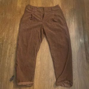 Brown corduroy style pants